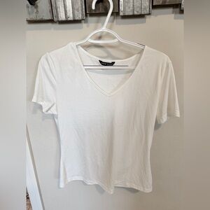 SHEIN Classic White V-Neck Tee